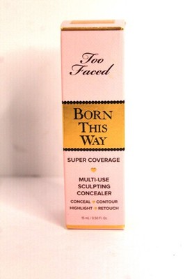 Too Faced Born LATTE This Way Super Coverage Multi-Use Concealer 0.50 oz NIB