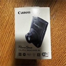 Canon PowerShot ELPH 360 HS A 20.2 MP 12x Optical Zoom Wi-Fi NFC Black Camera