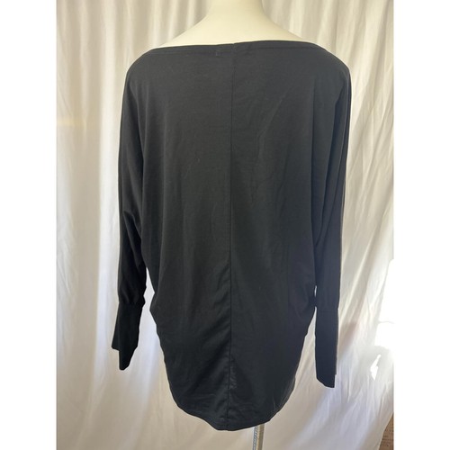 Poetsky - Black Off-Shoulder Long Sleeve Top - Large - Picture 4 of 8