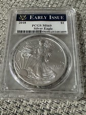 2018 Early Issue PCGS MS69 Silver American Eagle