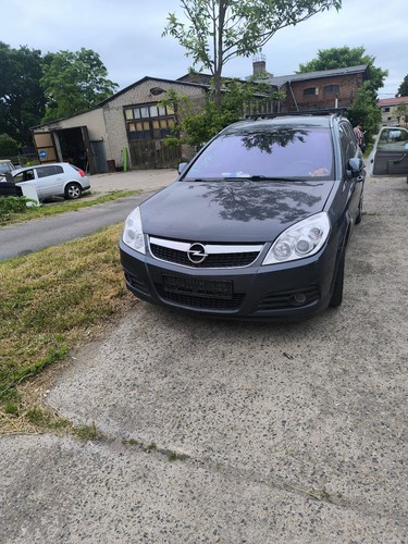 opel vectra c 1,8 zum wiederaufbau in der farbe blau mit dachgepäckträger