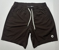 Vuori Mens Medium Kore Shorts Lined Athletic Shorts Brown 7  Running Fitness EUC