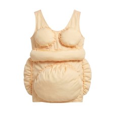 Costume with Stuffed Belly Sleeveless Padded Cosplay Suit Soft for Halloween