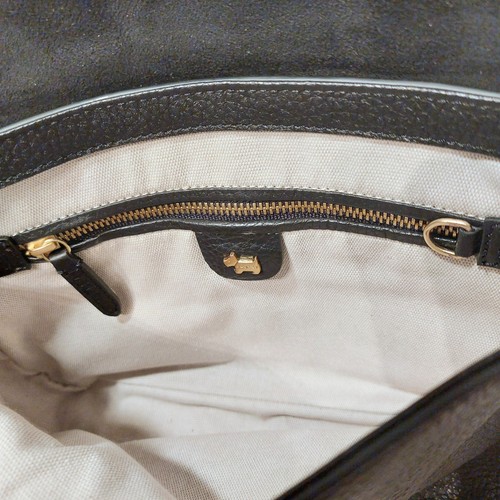 Radley London Black Pebbled Leather Handbag Handtasche Goldtone. TOP - Bild 8 von 8