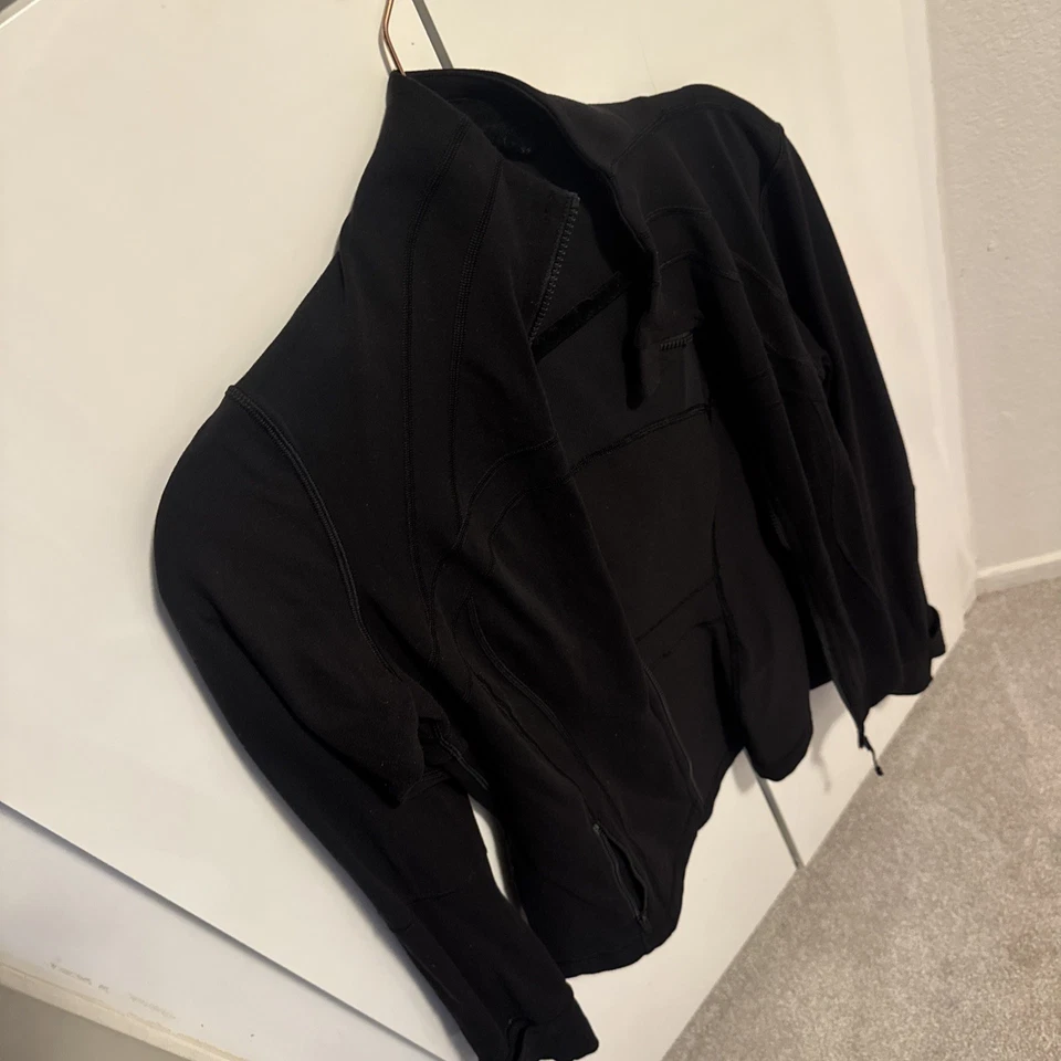 Chaqueta para mujer Lululemon Define cremallera completa Luon manga larga talla 10 negra 10 Foto 3 de 4