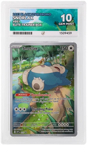 ACE 10 Snorlax 051 Black Star Promo Gem Mint Pokemon