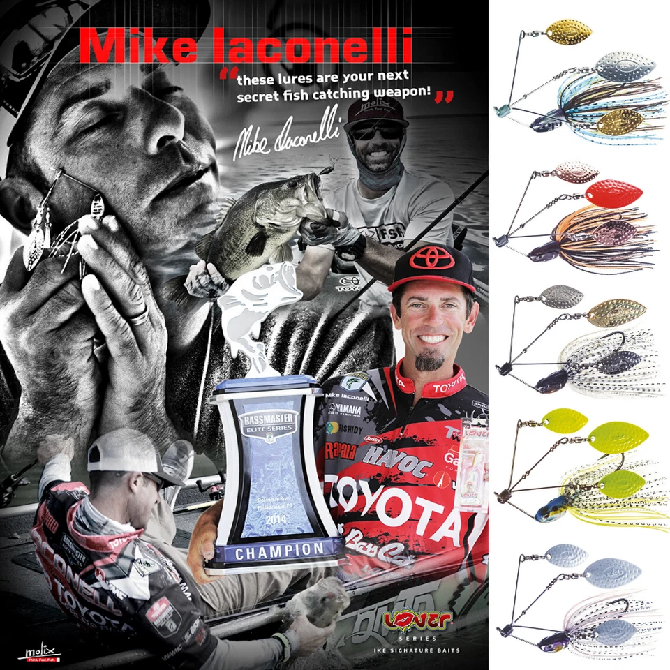 Señuelo de alambre MOLIX de Mike Iaconelli LOVER SPINNERBAIT 14 g-1/2 oz púrpura sinsay Foto 2 de 2