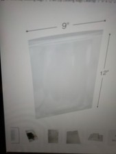 25 9"x12" CLEAR 2MIL ZIP SEAL TOP LOCK BAGS POLY PLASTIC RECLOSABLE ZIPPER BAGs