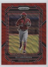 2023 Panini Prizm Ruby Wave Prizm Elijah Green #49 0b3