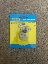 Seachoice 36121 Silver Chrome-Plated Brass Cabin Door Hook 2 L in.