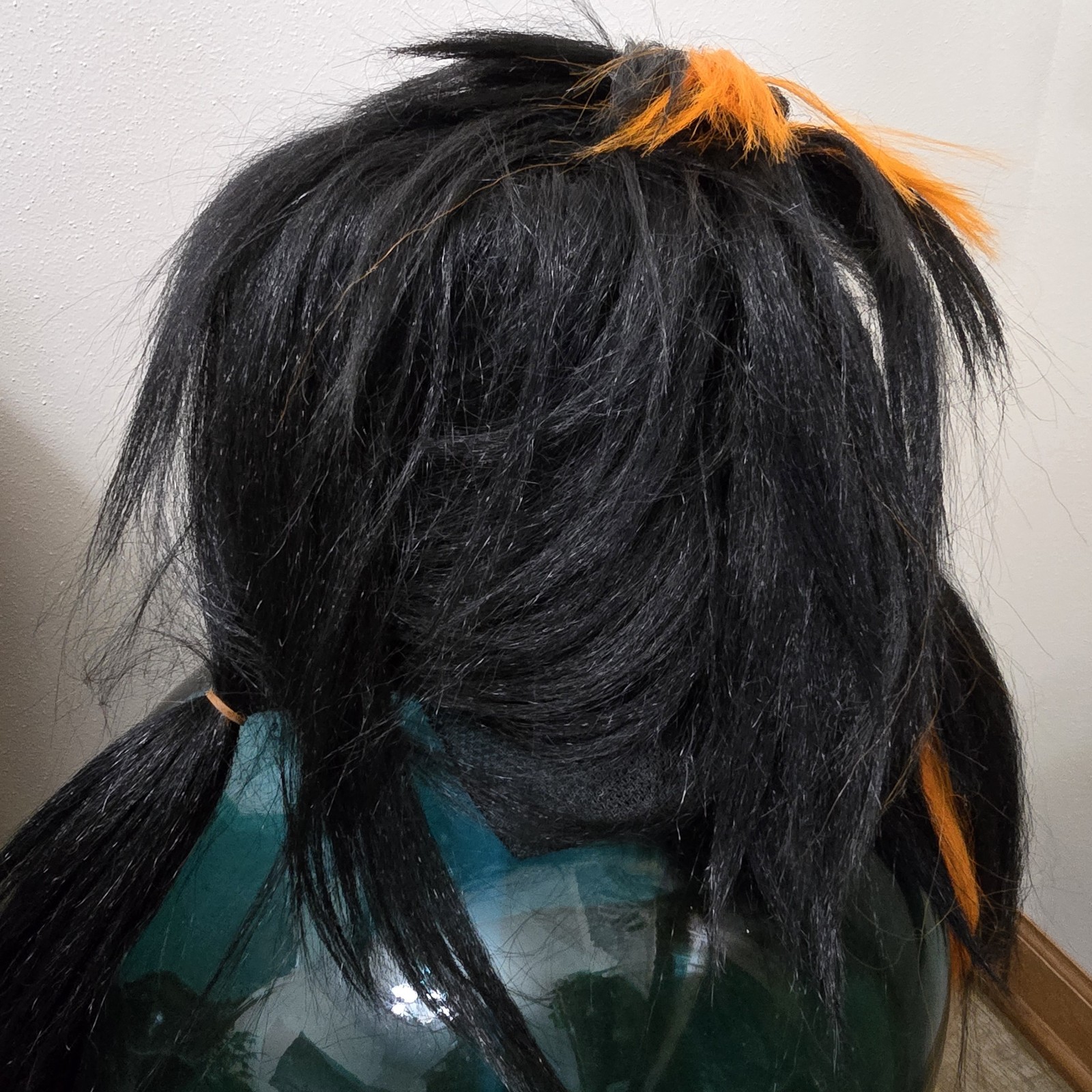 VTG The Paper Magic Group Shrunken Head With Hair Halloween Mask Zombie 2002