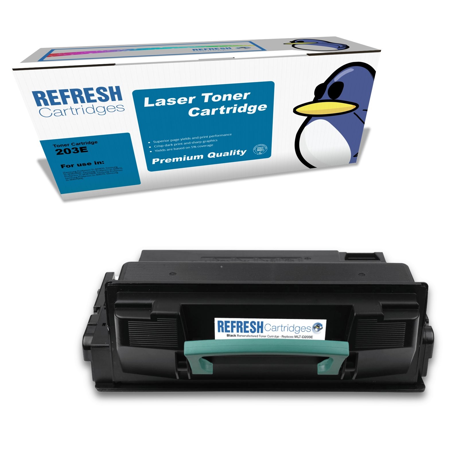 Refresh Cartridges Black 203E Toner Compatible With Samsung Printers