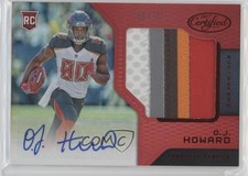 2017 Certified Freshman Fabric Signatures Mirror Red /75 OJ Howard #209 Auto 0lm