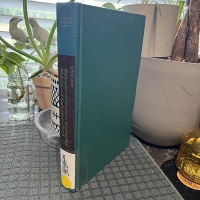 Molecular Luminescence Spectroscopy Part 2 Shulman 1988 Ex-Lib