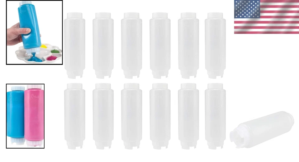 Inverted Condiment Bottles 20 oz - 12 Pack - Image 2 of 4