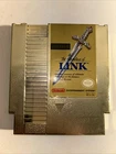 Vintage 1985 Nintendo ES: Zelda 2 The Adventure of LINK, Gold Game Pak with Book