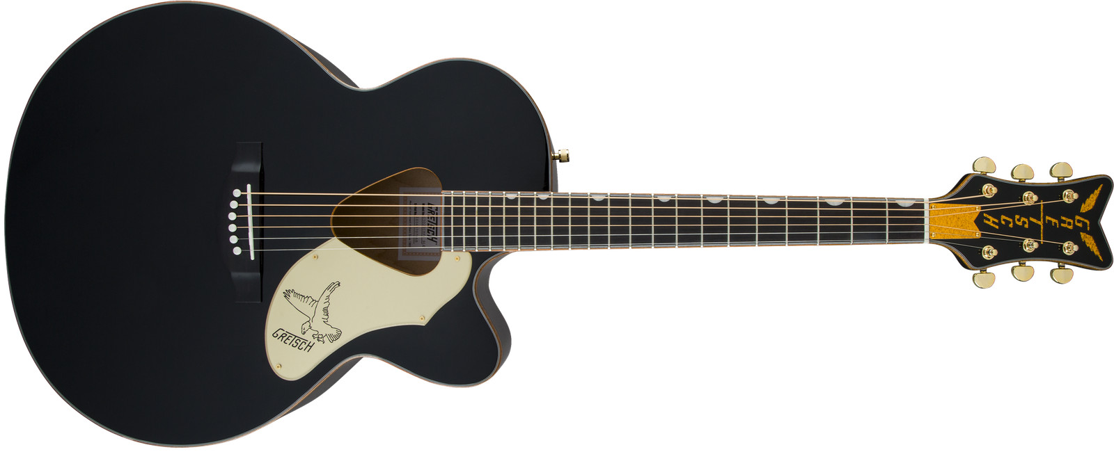 Gretsch G5022C Rancher Falcon Cutaway Акустическая электрогитара с черным покрытием 111990₽
