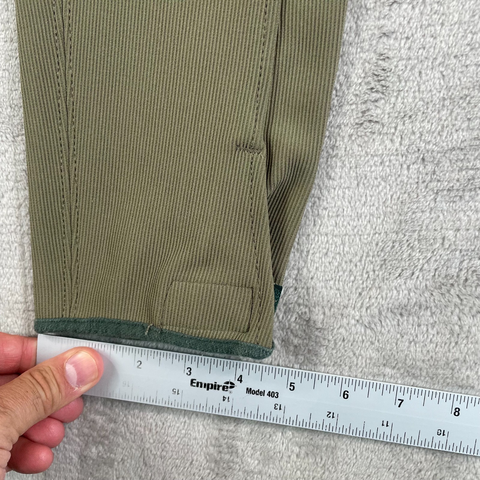 TUFF RIDER  Equestrian Breeches Pants Women 28 Green Horse Riding Full Seat