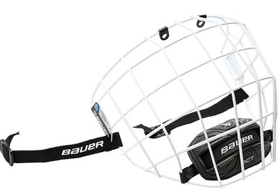 Bauer Profile II Gitter für Eishockeyhelm schwarz-weiß