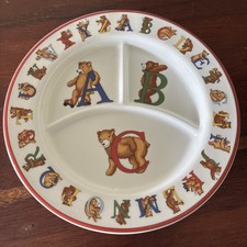 1994 Tiffany Co Alfabet Bears Limited Edition Children  s Plate