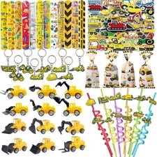 122PCS Construction Party Favors Construction Theme Birthday Party Supplies M...