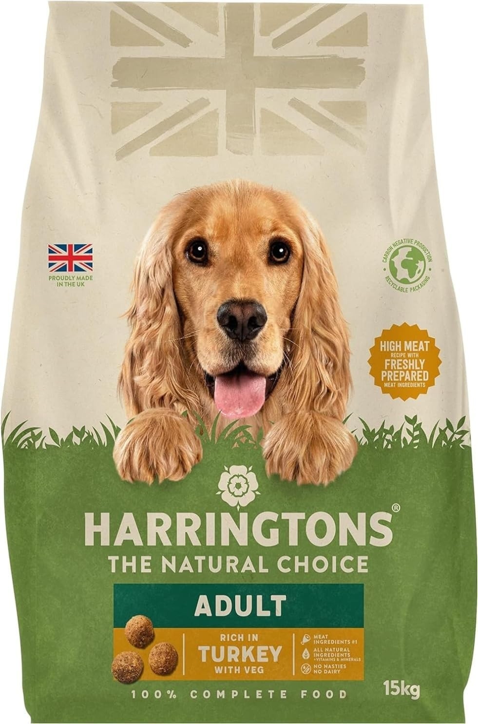 Harringtons Dog Food Complete Turkey and Vegetables Dry Mix 15kg