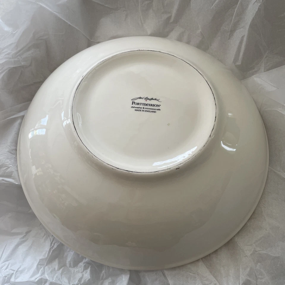 Portmeirion Jan Constantine 13inch Low Bowl Red Heart Made In England Perfect - Image 4 of 4