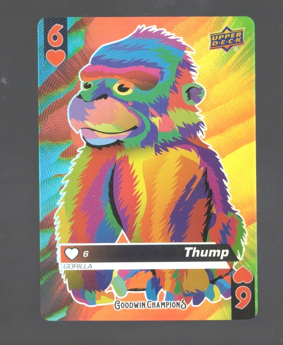 Thump Gorilla 2021 Upper Deck Goodwin Champions Playing Cards Animation