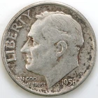 1956 (P) Very Fine Roosevelt Dime 90% Silver D32