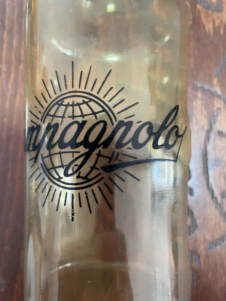 Botella de agua vintage NOS REG TORINO Campagnolo Globo Logo Bronce Blanco RARA Foto 4 de 4
