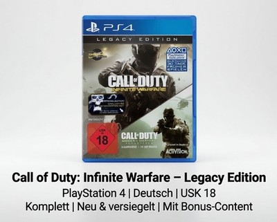 Call of Duty Infinite Warfare Legacy Edition PS4 PlayStation 4+Modern Warfare 