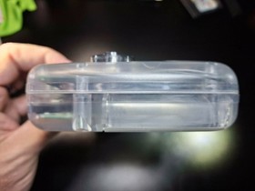 SEGA GameGear w/ PowerAdapter-RECAPPED-NewGlassCover-NewClearShell-FIRM!-7357