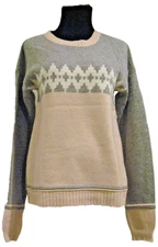 Central Park West New York Retro Ski Winter Sweater with Angora Cashmere++ Sz Lg