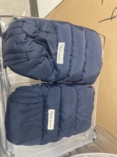 7 AM Enfant Warmmuffs Navy Blue Stroller Mitten Muffs - Fantastic Condition