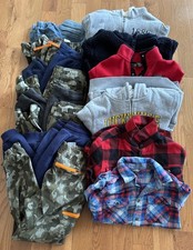 Lot Of 14 Boys Fall Winter Clothing Size 10/12