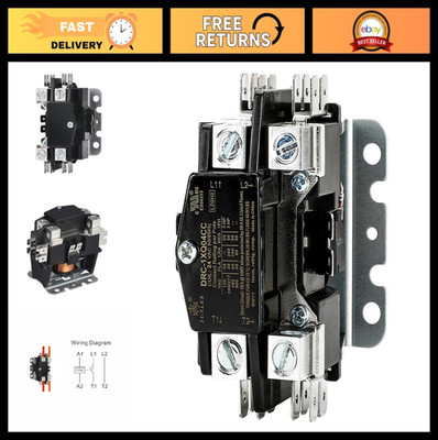 40A Contactor with 24V Coil for AC Air Conditioner & Heat Pump - Universal Fit