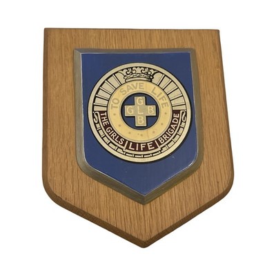 Vintage The Girls Life Brigade heraldisches Durcheinander Holzplakette/Schild