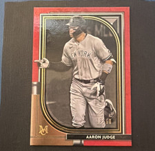 Topps 2021 Museum Collection Aaron Judge #82 Ruby /50 Yankees Serial Numbered