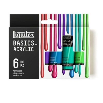 Liquitex Basics Metallic Acryl Set - 6 x 22 ml