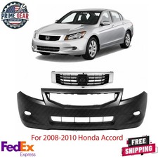 Front Bumper Cover Fascia Grille Assembly Kit For 2008-2010 Honda Accord Front Bumper Cover Fascia Grille Assembly Kit For 2008-2010 Honda Accord