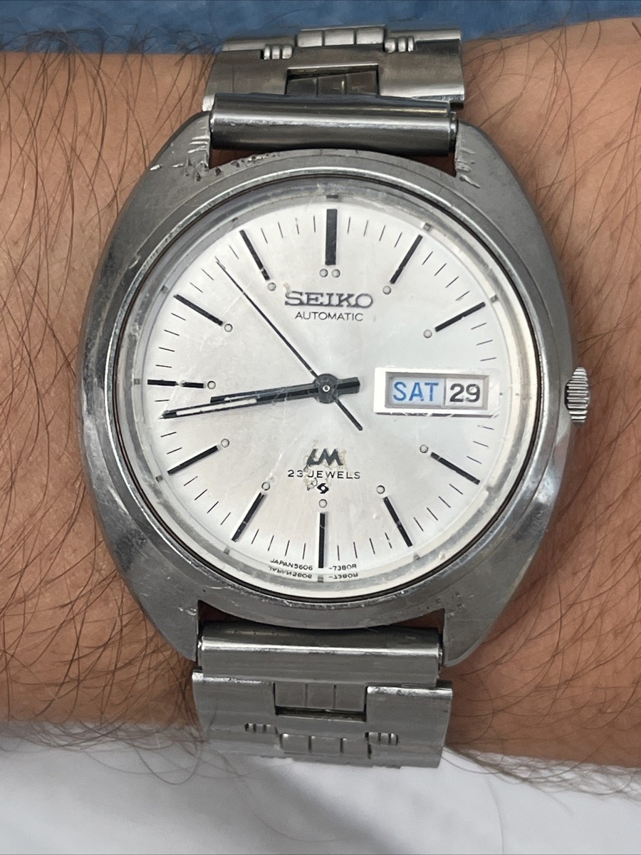 VINTAGE SEIKO LM 5606-7151 AUTOMATIC 23 JEWELS JAPAN WATCH | eBay