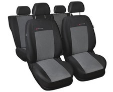 Autositzbezüge Sitzbezug Schonbezüge Velours Hellgrau set für Chevrolet Lacetti