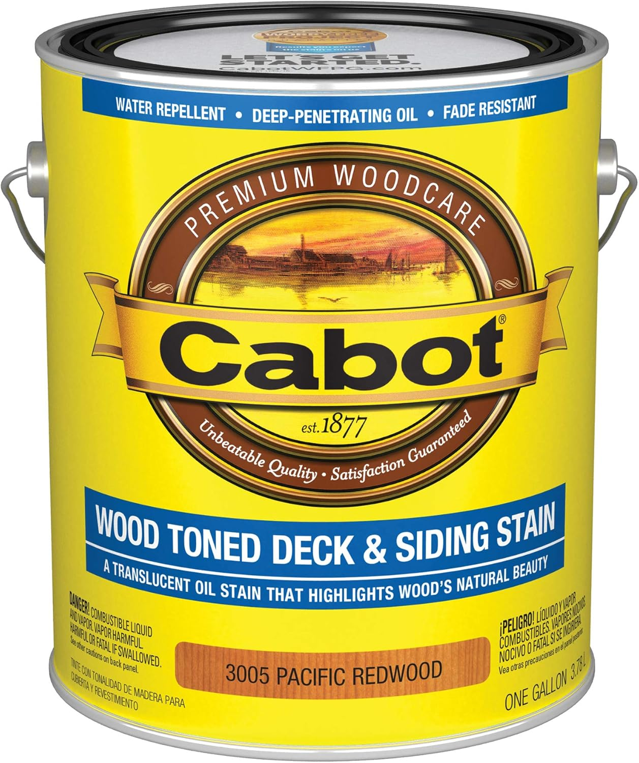140.0003005.007 Wood Toned Deck & Siding Stain, Gallon, Redwood