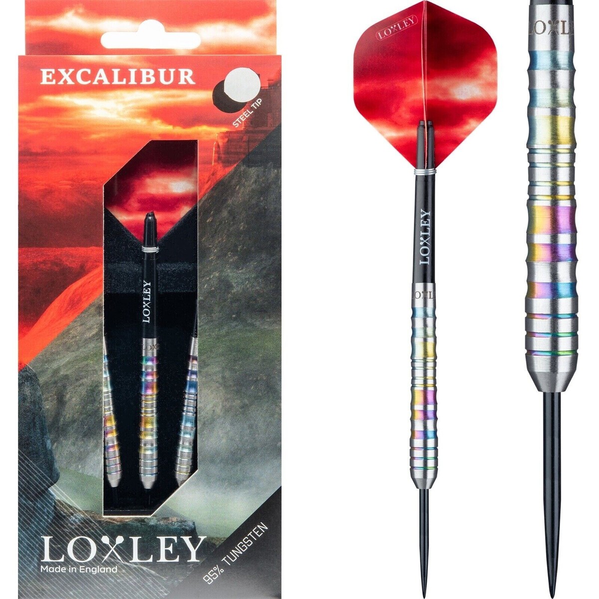 22 GRAM LOXLEY EXCALIBUR 95% TUNGSTEN STEEL TIP DARTS | eBay