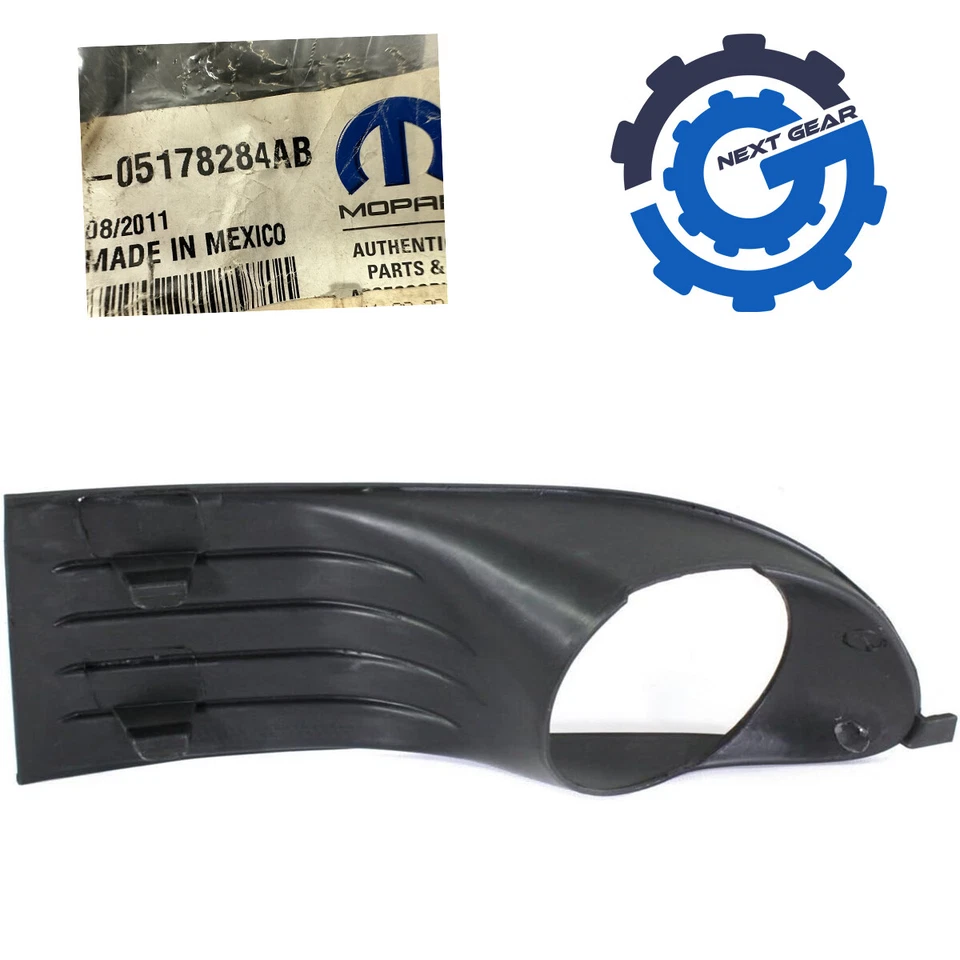 Nuevo bisel de cubierta derecha lámpara antiniebla Mopar 2009-2013 Dodge Journey 5178284AB fabricante de equipos originales Foto 2 de 4