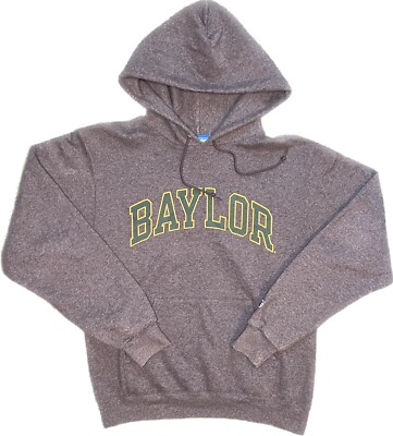 Vintage Champion Baylor Bears Hoodie Men Size S Gray Pullover