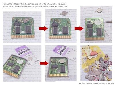 Pokémon Sapphire version Nintendo GameBoy Advance battery Pokémon Sapphire version Nintendo GameBoy Advance battery