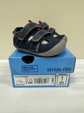 Stride Rite Elijah Toddler Boy Casual Shoes Navy. Size 3XW