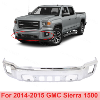 Front Bumper For 2014-2015 GMC Sierra 1500 Chrome Steel 22902307 ...