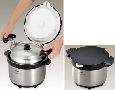 THERMOS Vacuum Thermal Cooker Shuttle Chef 3.0L Clear Stainless